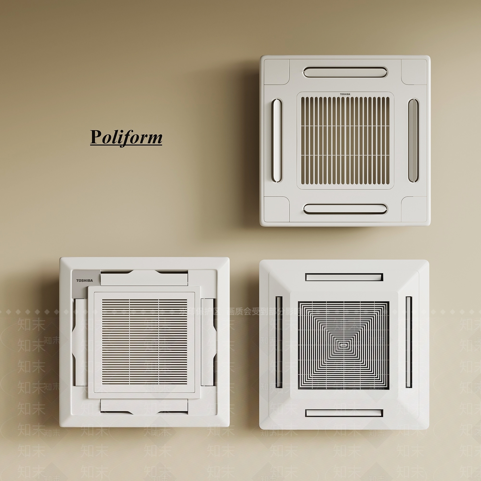 空调出风口SU模型下载【ID:1199223160】