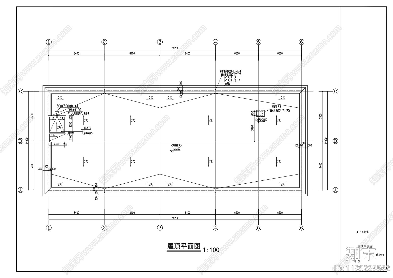现代商业街cad施工图下载【ID:1199225562】