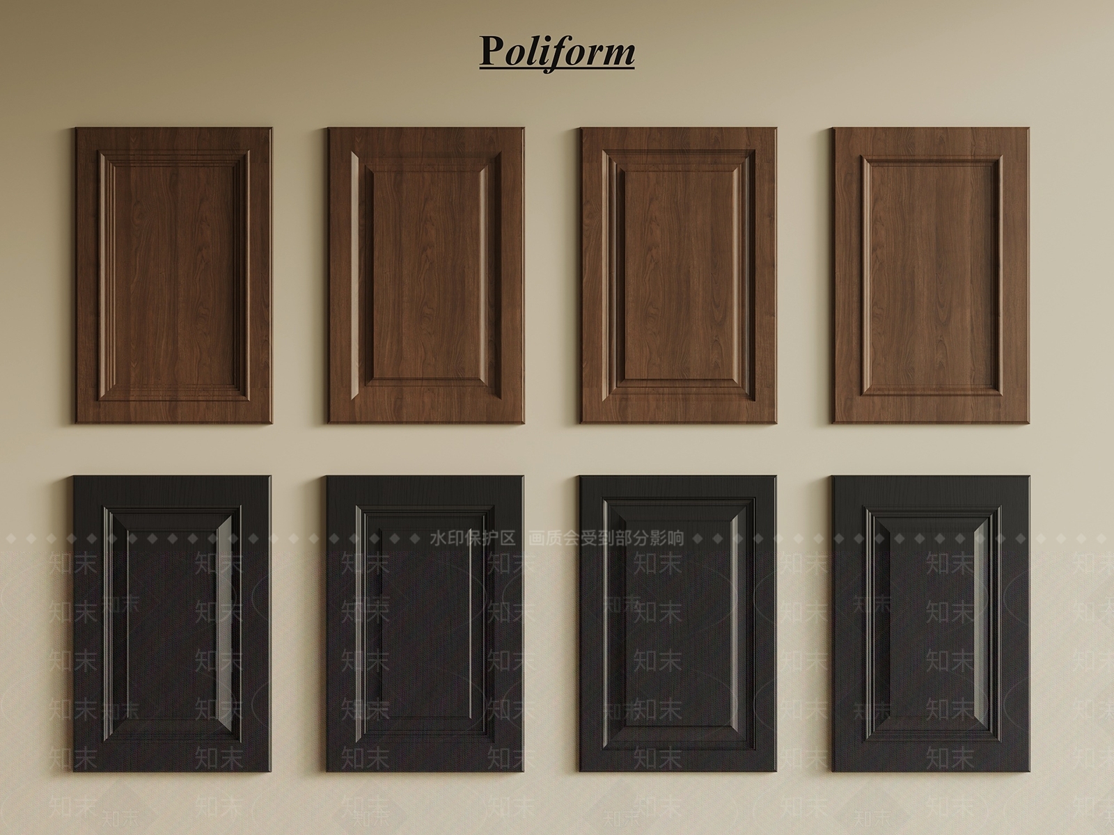 法式中古柜门3D模型下载【ID:1199226306】