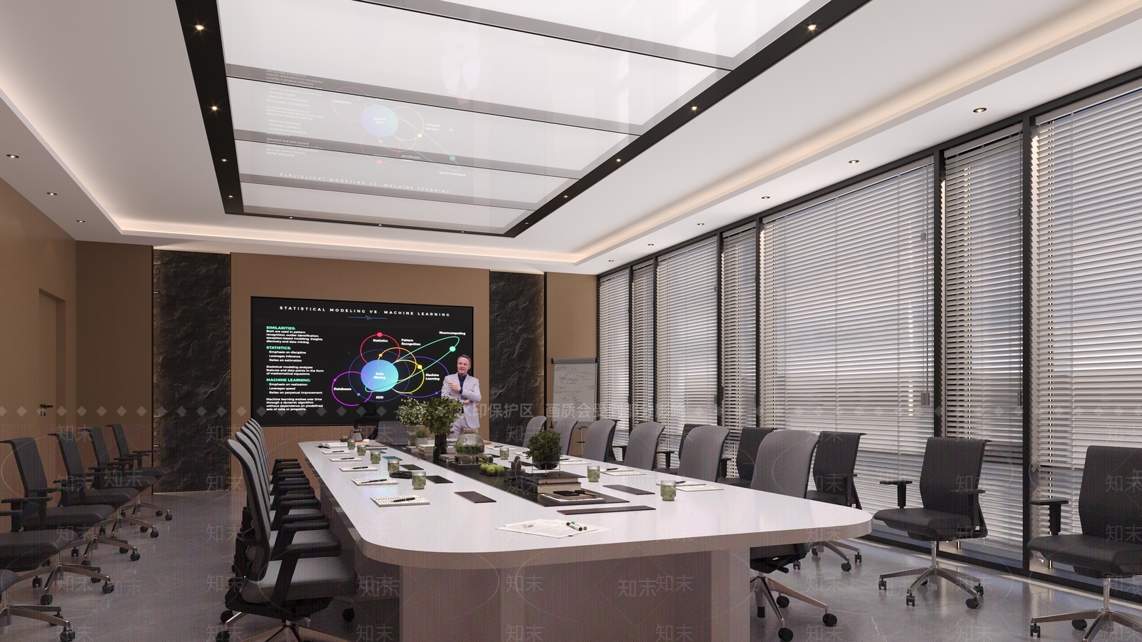 现代会议室3D模型下载【ID:1199227780】