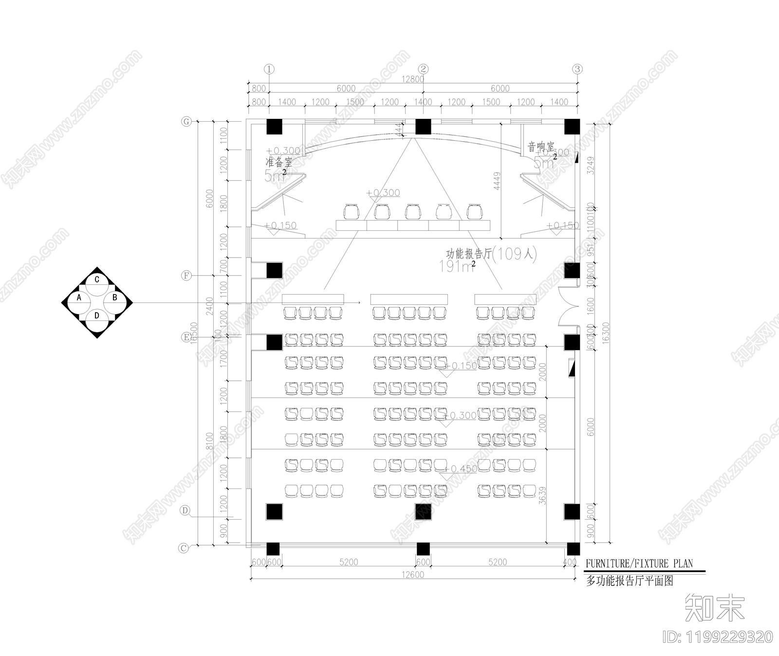 其他办公空间cad施工图下载【ID:1199229320】