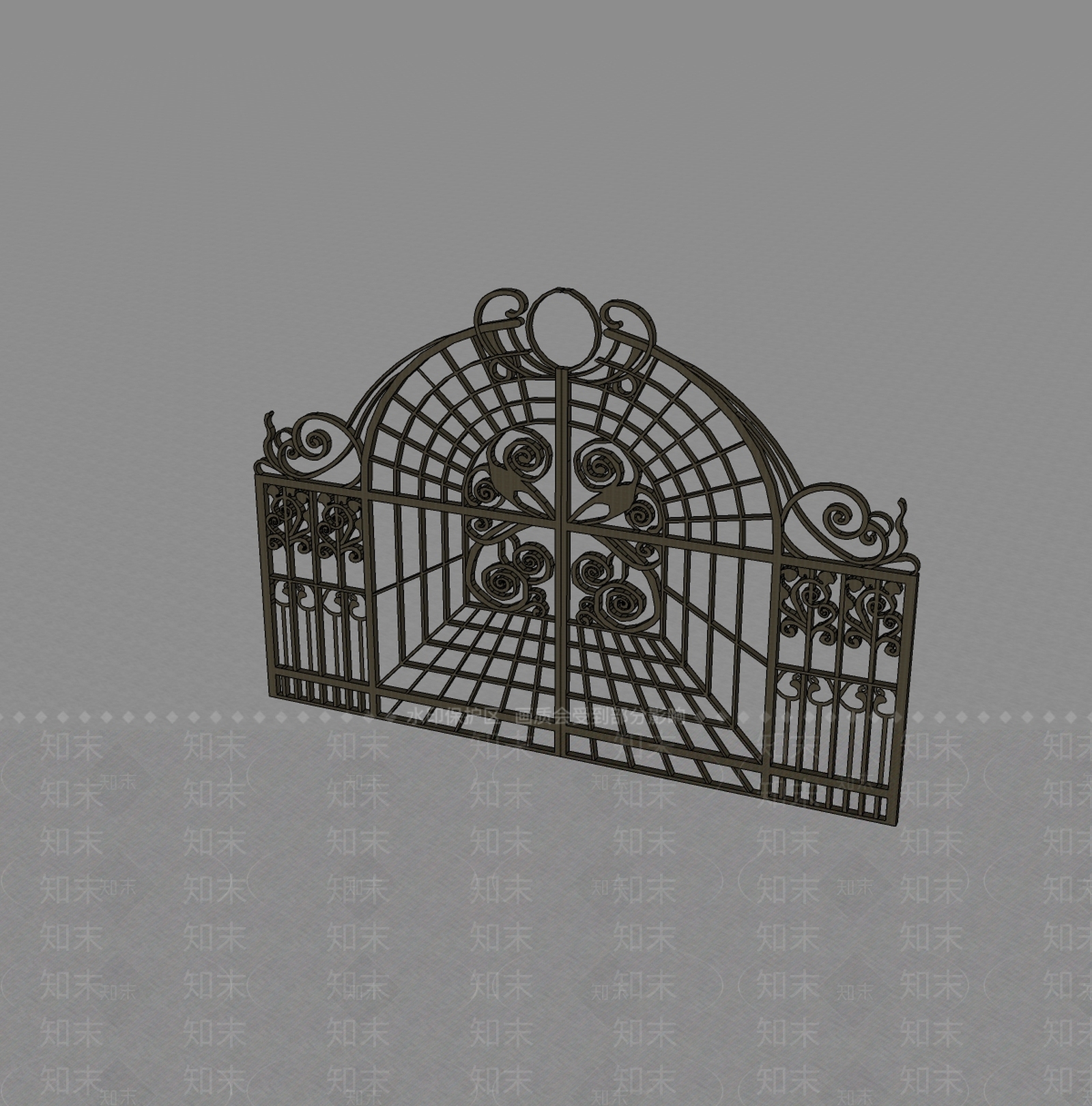 现代欧式庭院门SU模型下载【ID:1199234047】