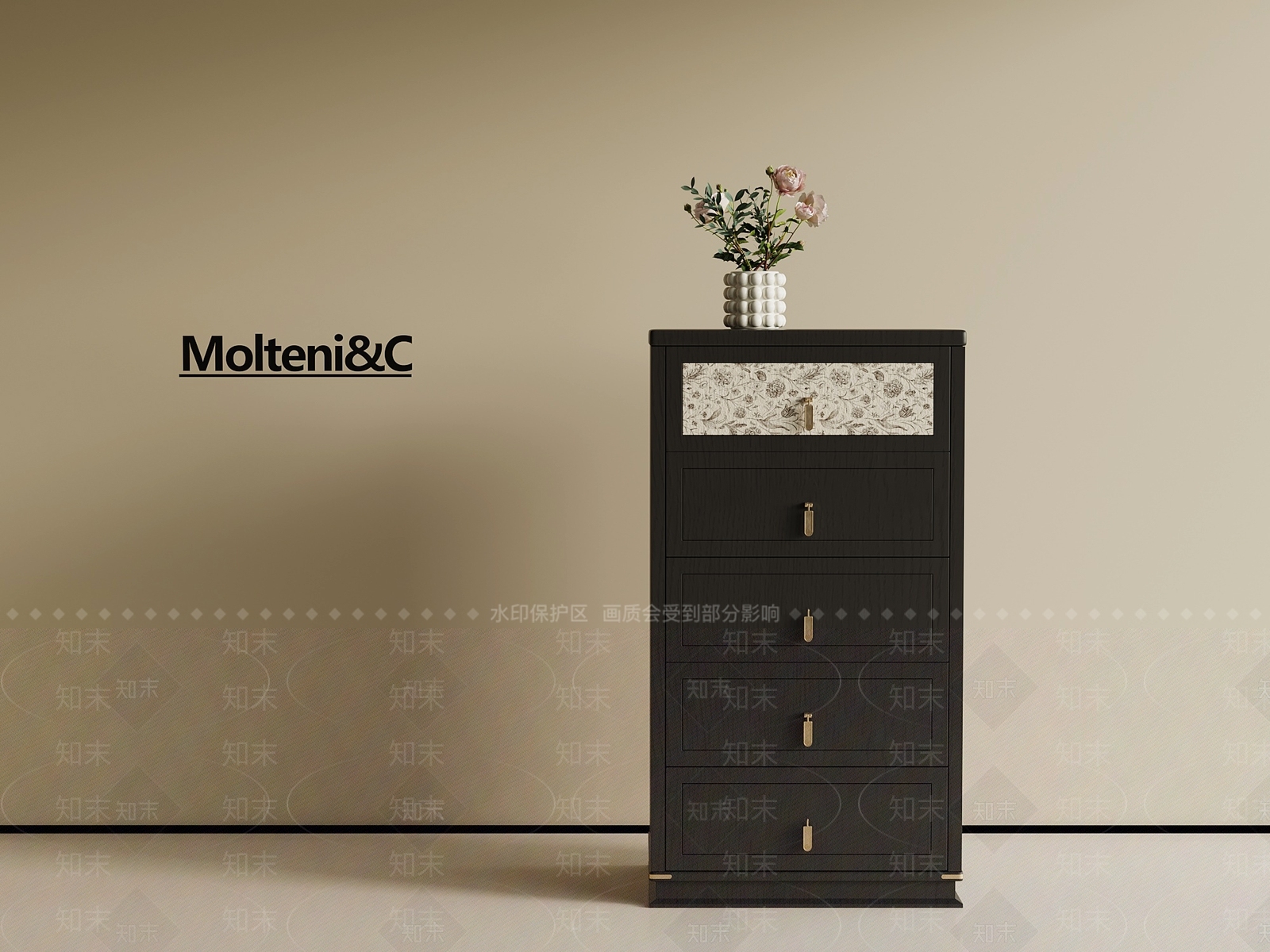 法式斗柜3D模型下载【ID:1199234927】