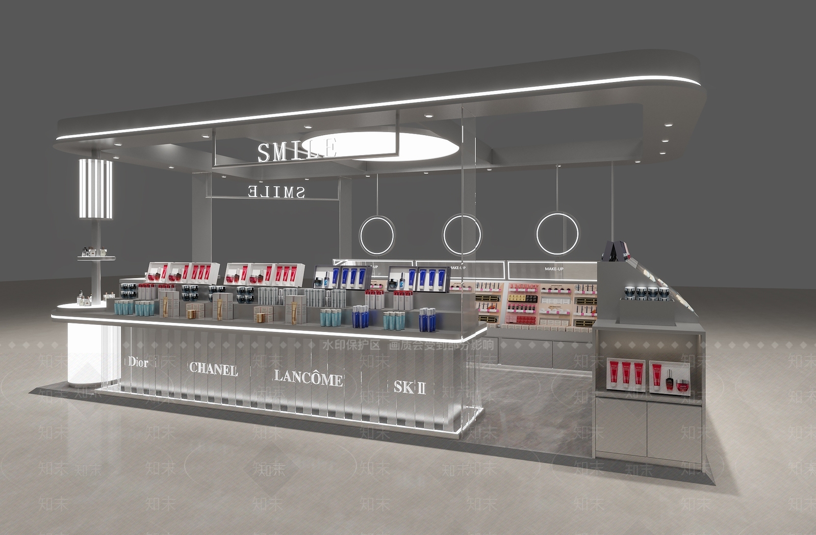 现代工业化妆品店3D模型下载【ID:1199238045】