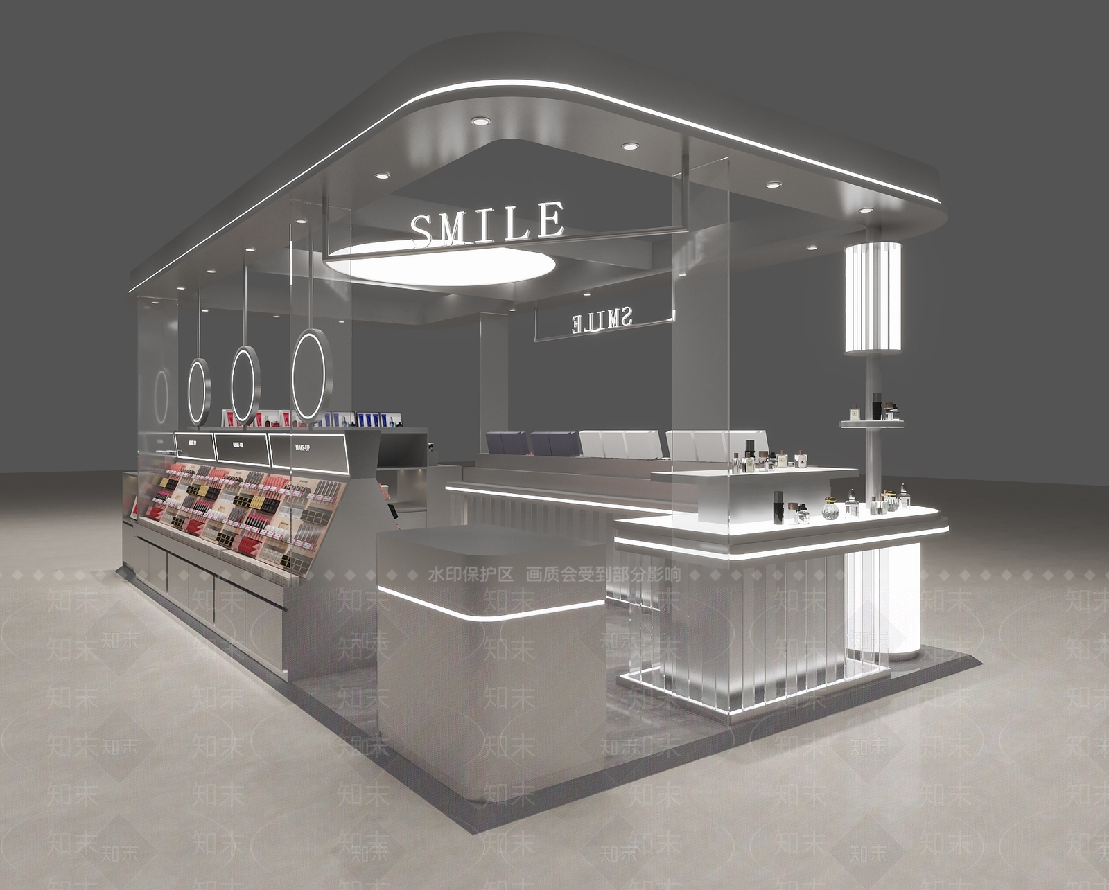 现代工业化妆品店3D模型下载【ID:1199238045】