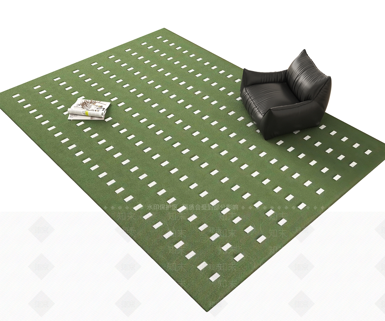 复古中古地毯3D模型下载【ID:1199238378】