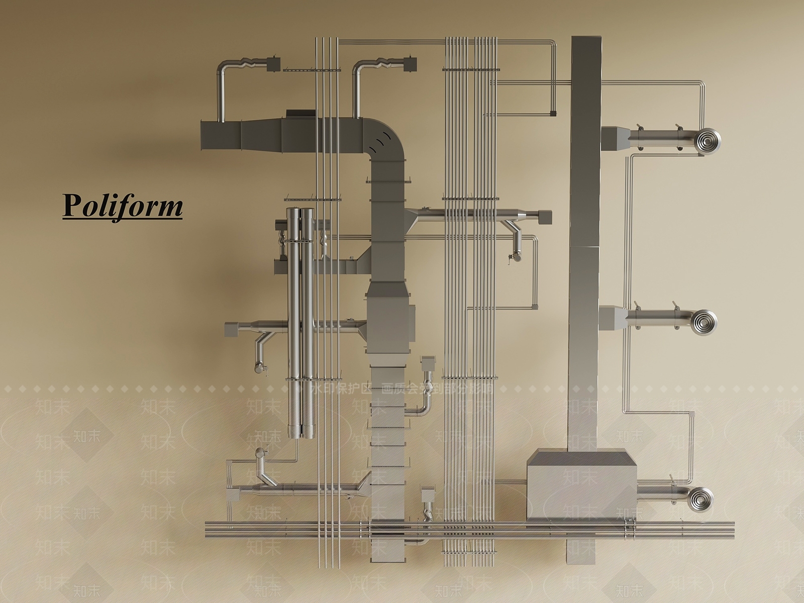 管道零件SU模型下载【ID:1199238583】