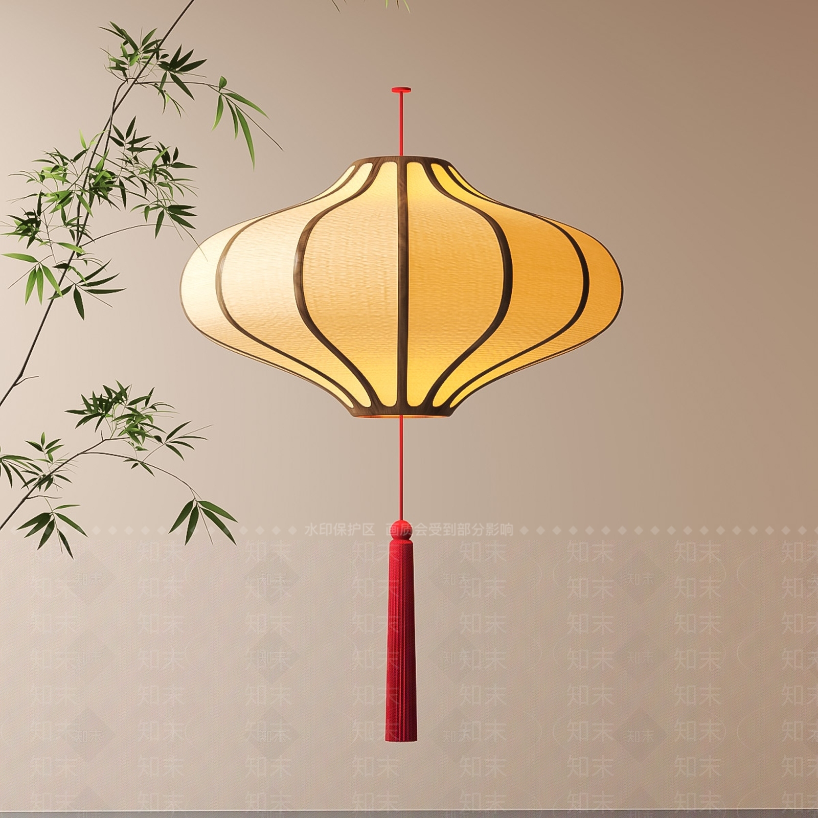 现代新中式灯笼SU模型下载【ID:1199241297】