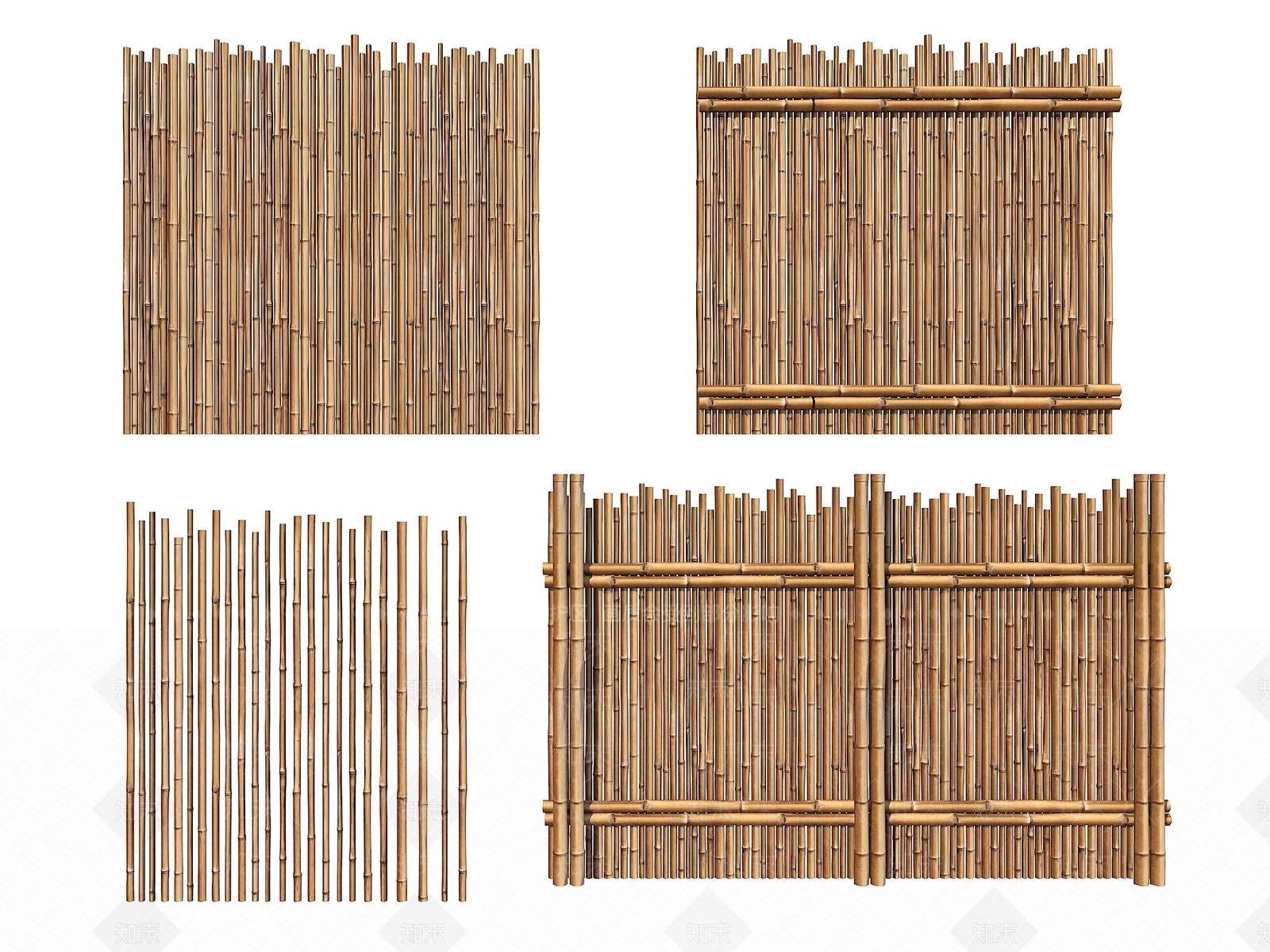 中式现代景观围栏3D模型下载【ID:1199243539】