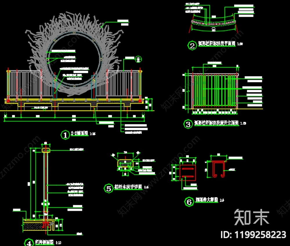 现代综合景观图库cad施工图下载【ID:1199258223】