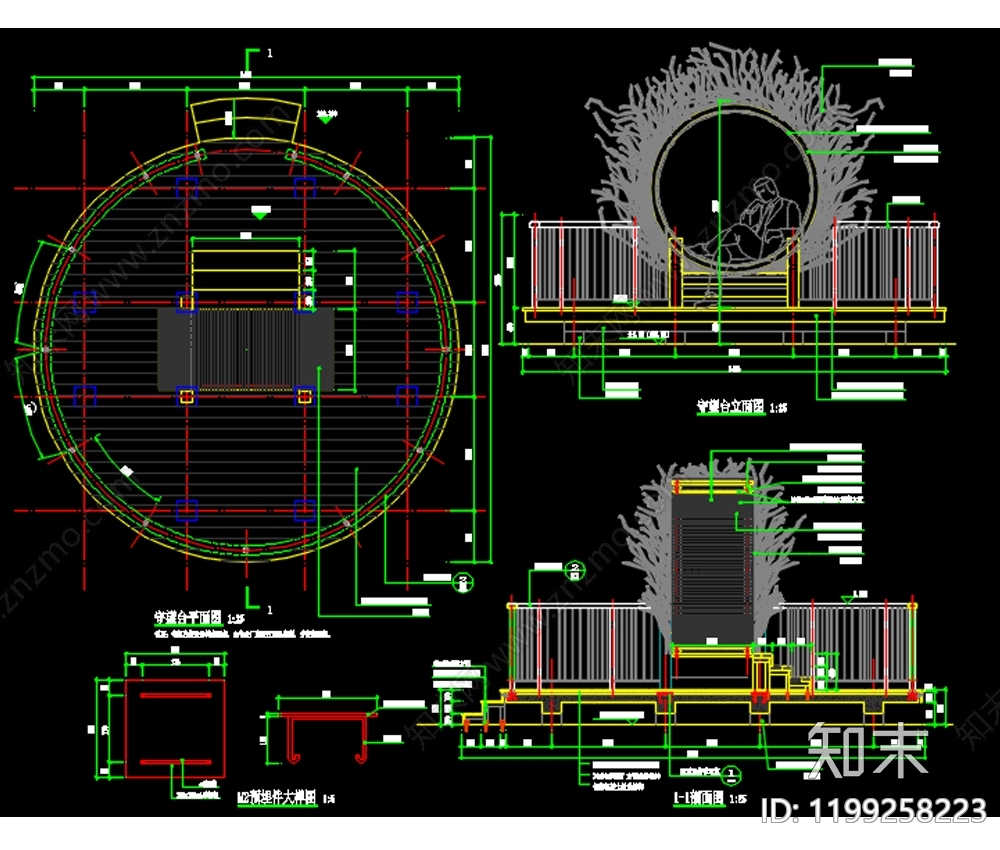 现代综合景观图库cad施工图下载【ID:1199258223】