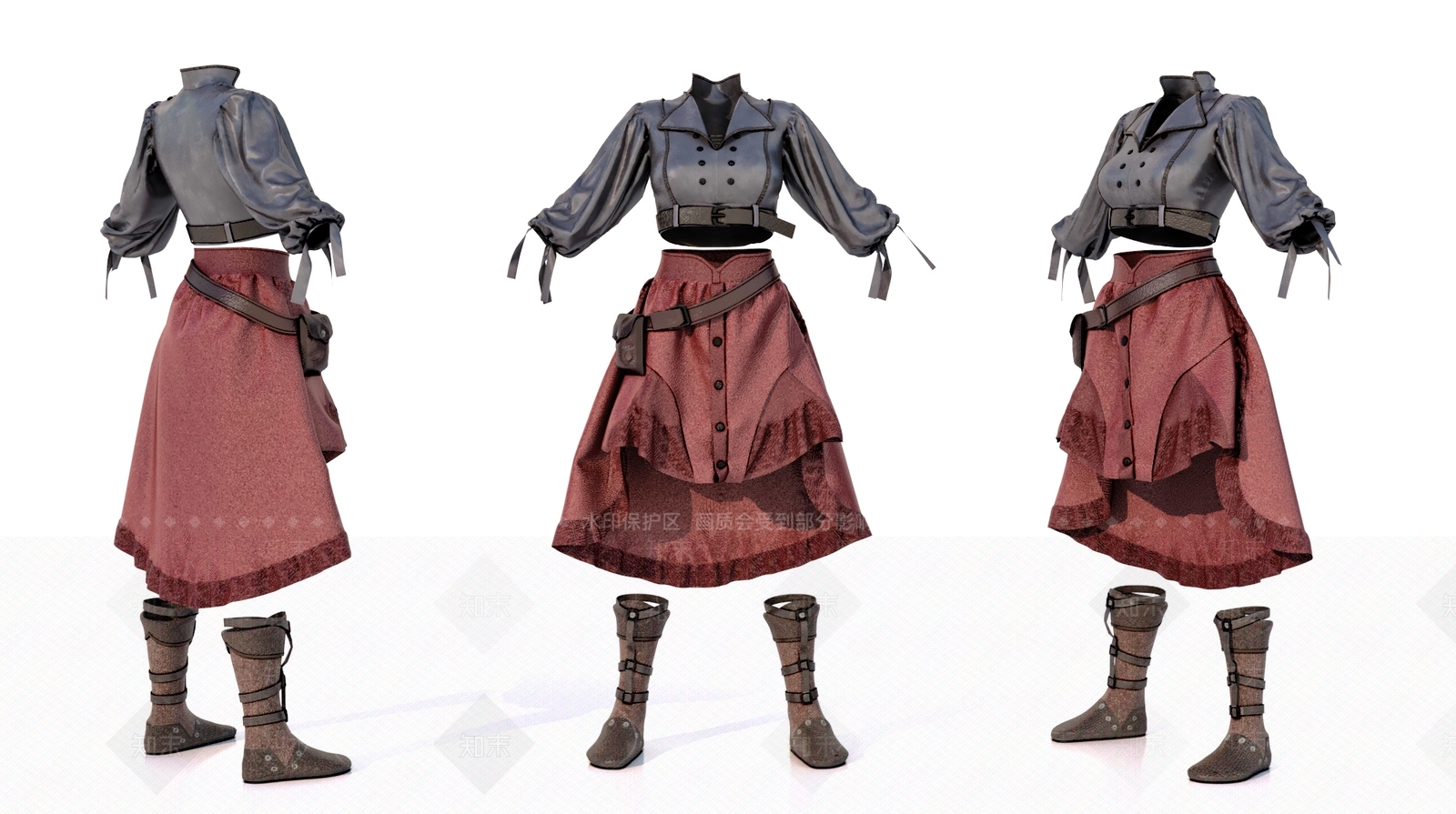衣服3D模型下载【ID:1199259597】