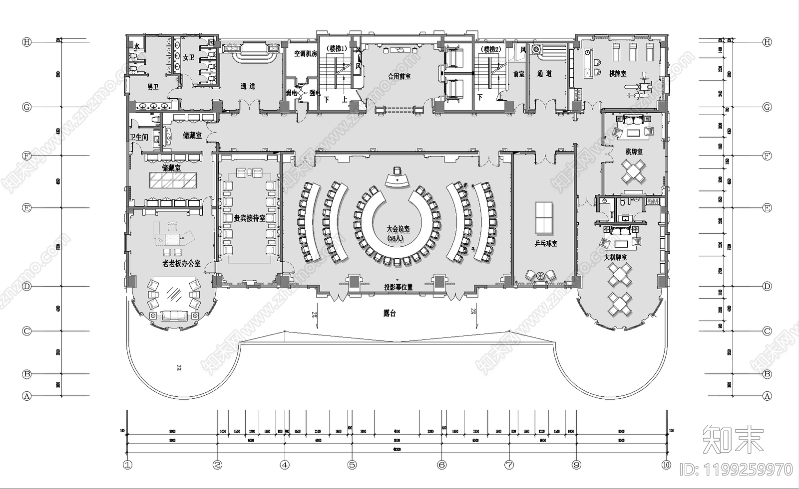 其他办公空间施工图下载【ID:1199259970】