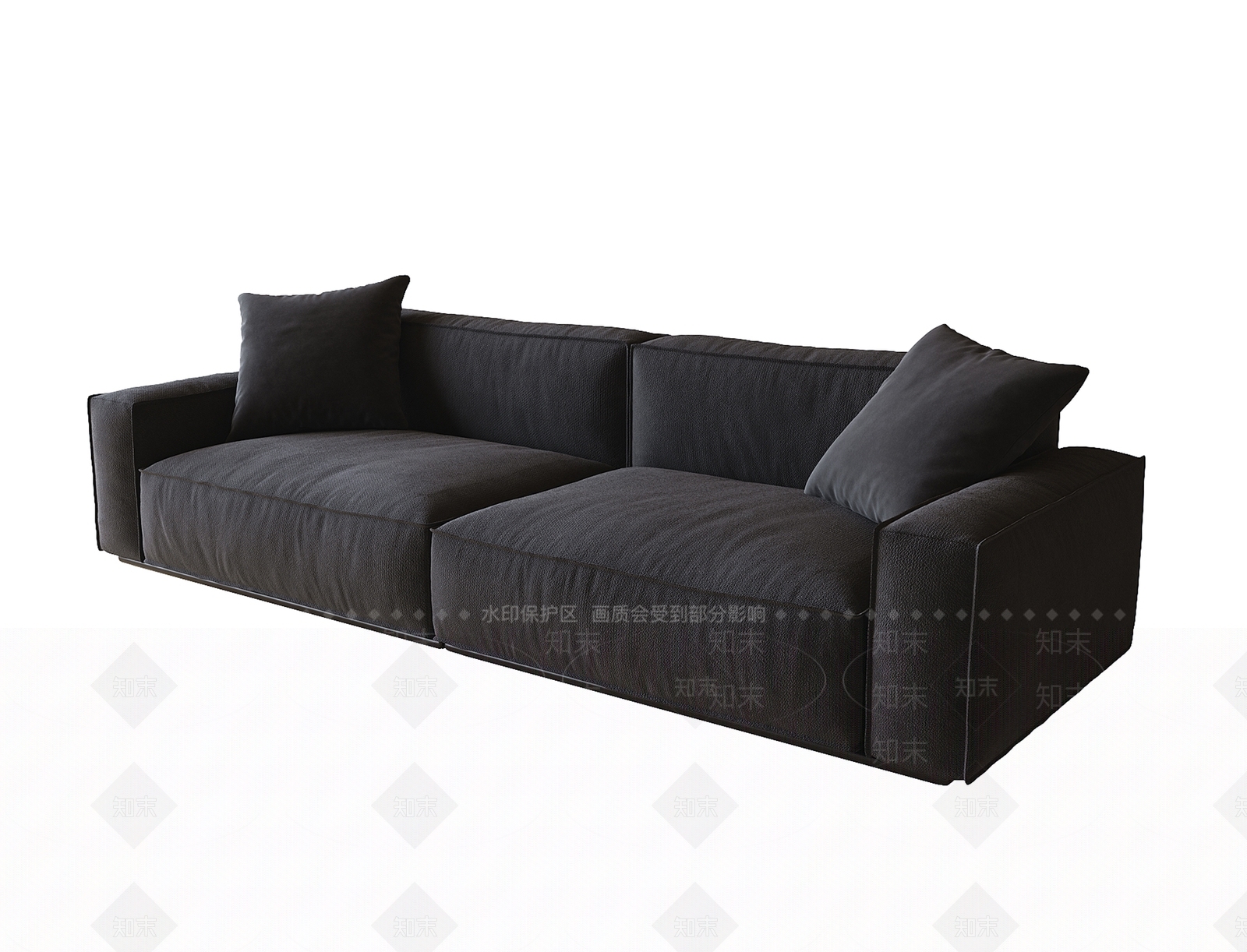 现代双人沙发3D模型下载【ID:1199260845】