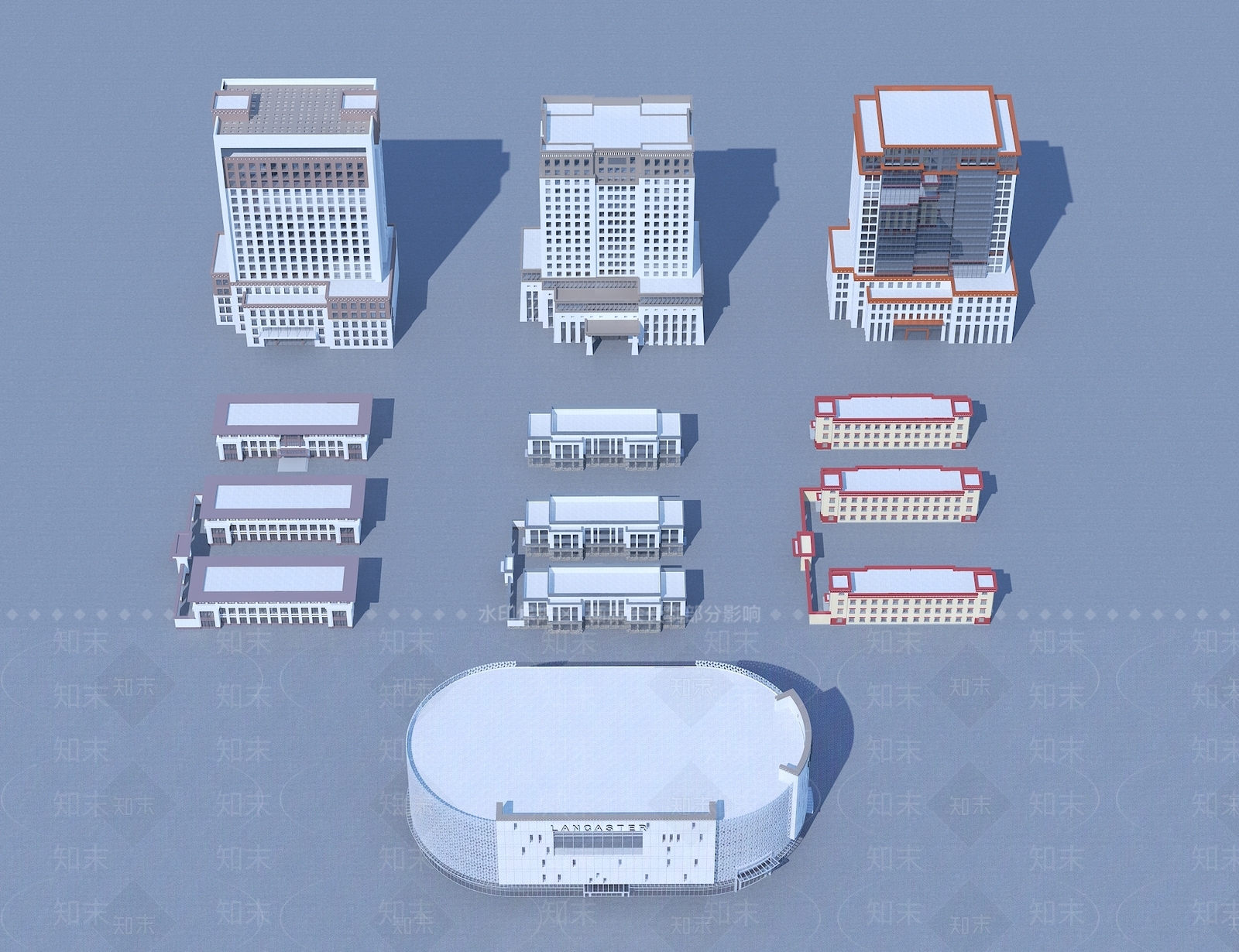禅意风格建筑SU模型下载【ID:1199263065】
