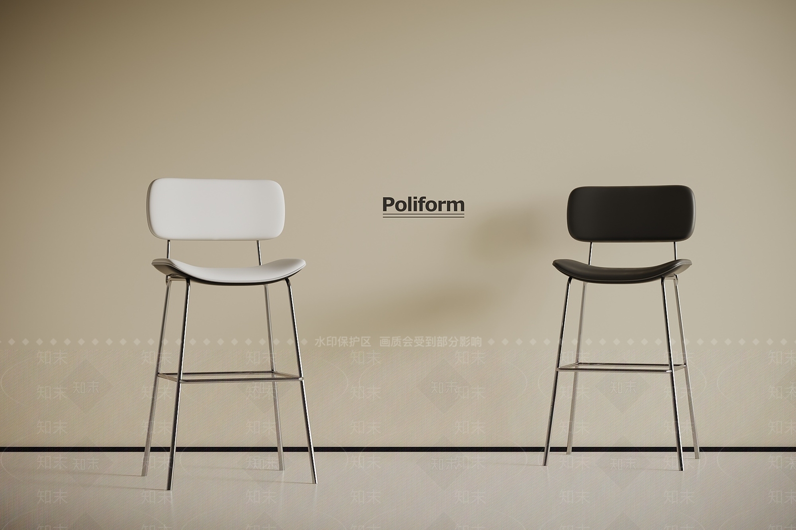 现代吧凳SU模型下载【ID:1199263868】