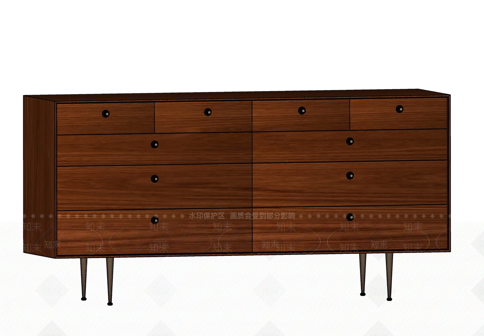 中古储物柜SU模型下载【ID:1199268519】