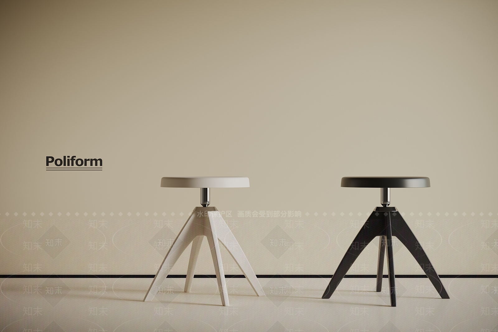 现代其他凳子SU模型下载【ID:1199269336】