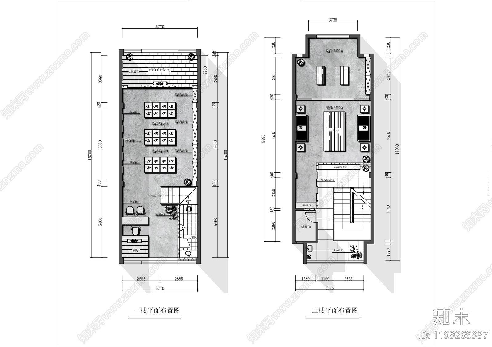 现代茶馆cad施工图下载【ID:1199269937】