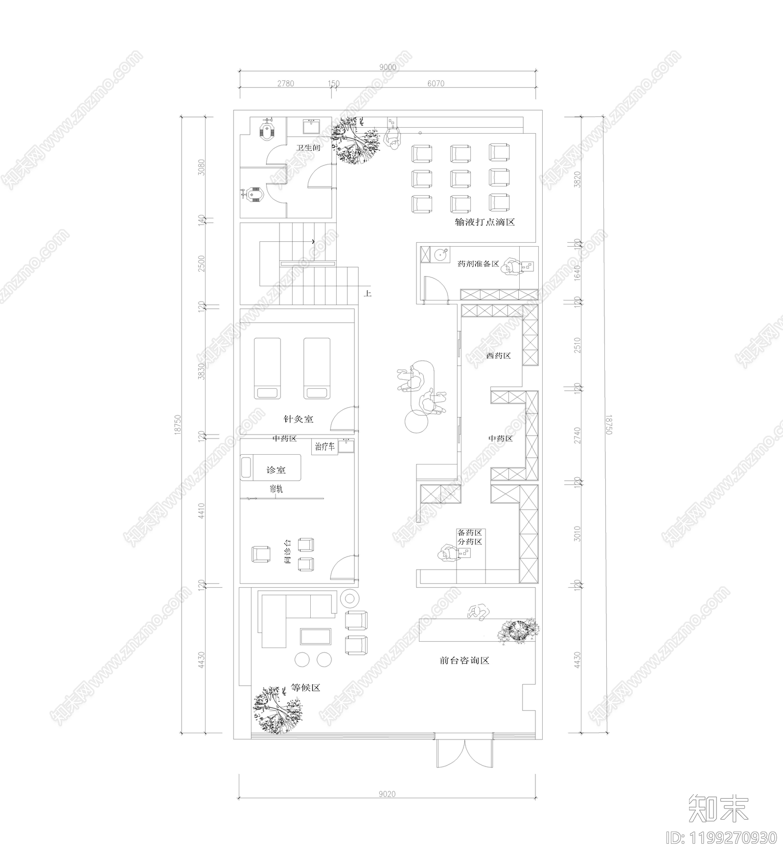 现代医院施工图下载【ID:1199270930】
