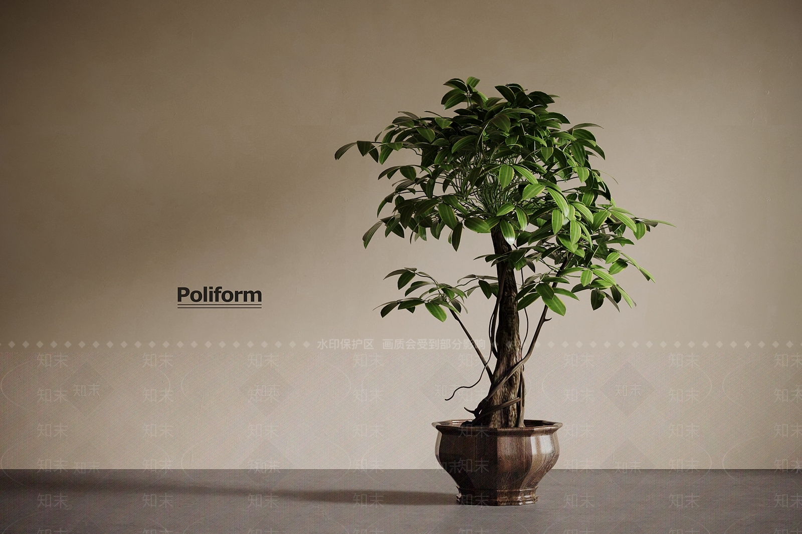 盆栽3D模型下载【ID:1199271862】