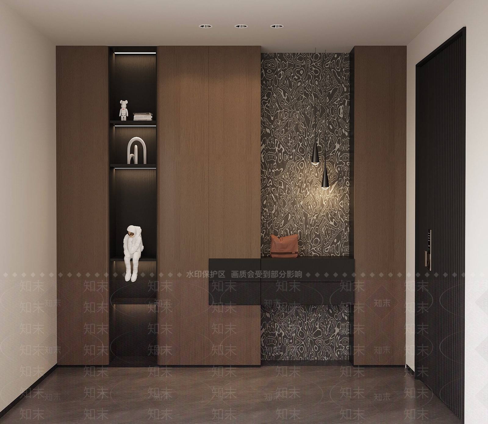 现代意式鞋柜3D模型下载【ID:1199281711】