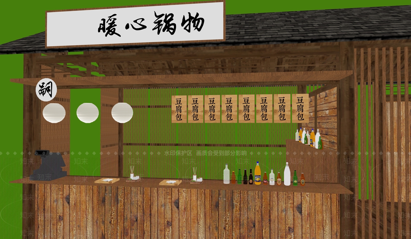 餐车SU模型下载【ID:1199282520】