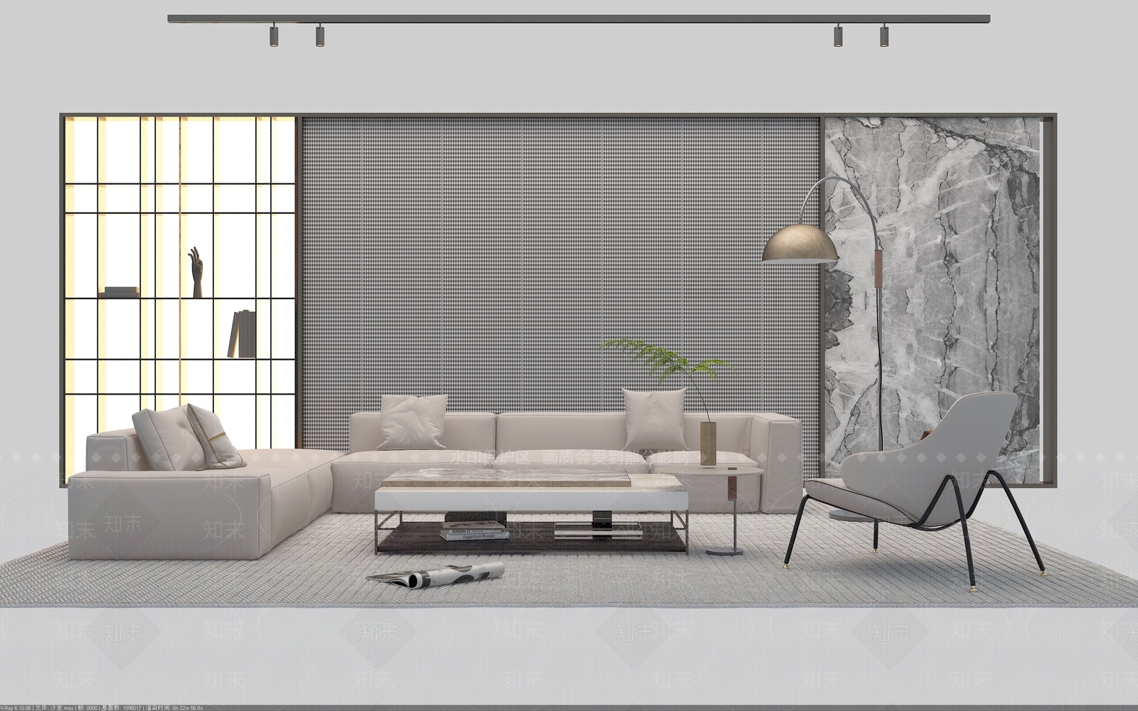 现代意式其他沙发3D模型下载【ID:1199283537】