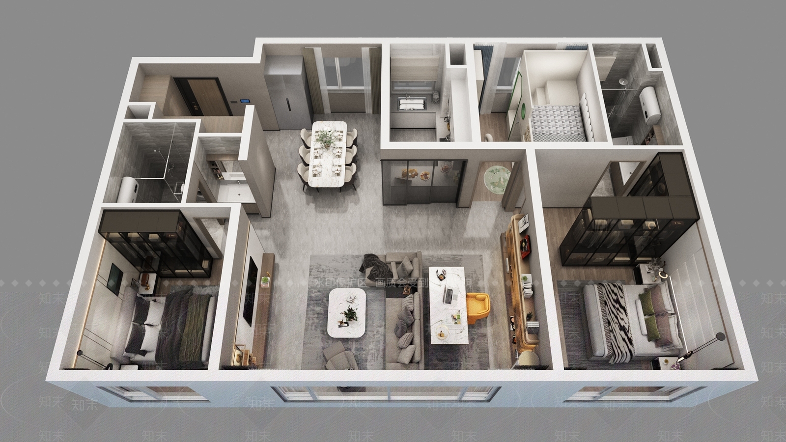 现代其他家装3D模型下载【ID:1199286163】