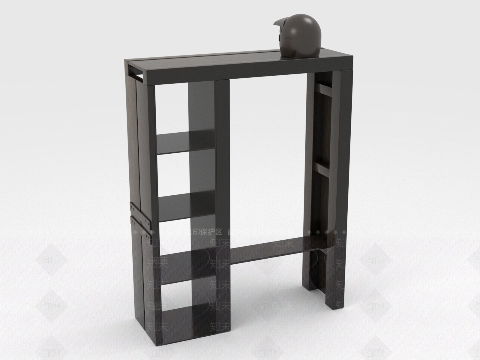 现代书架3D模型下载【ID:1199284700】