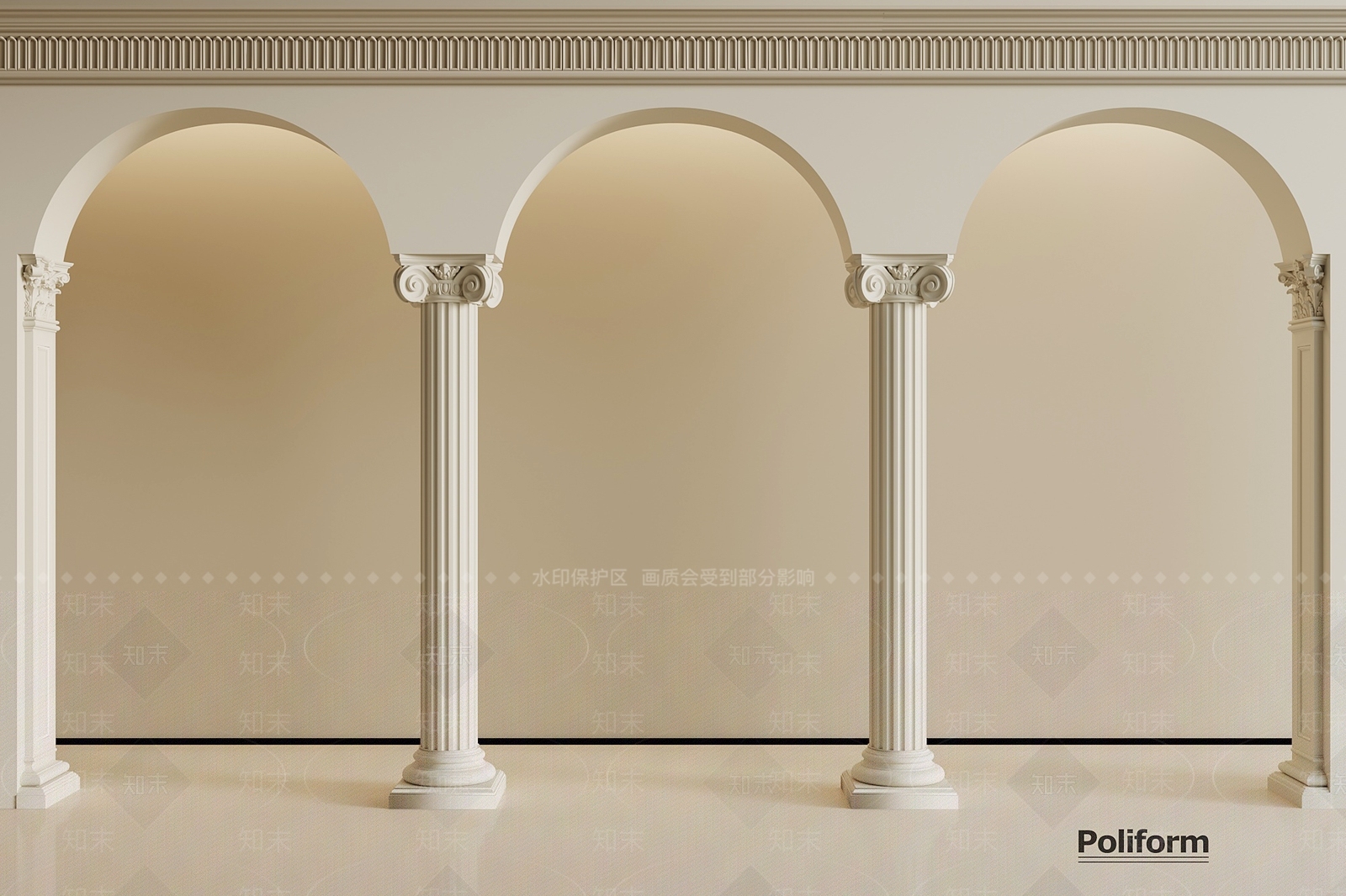 法式门套SU模型下载【ID:1199285125】