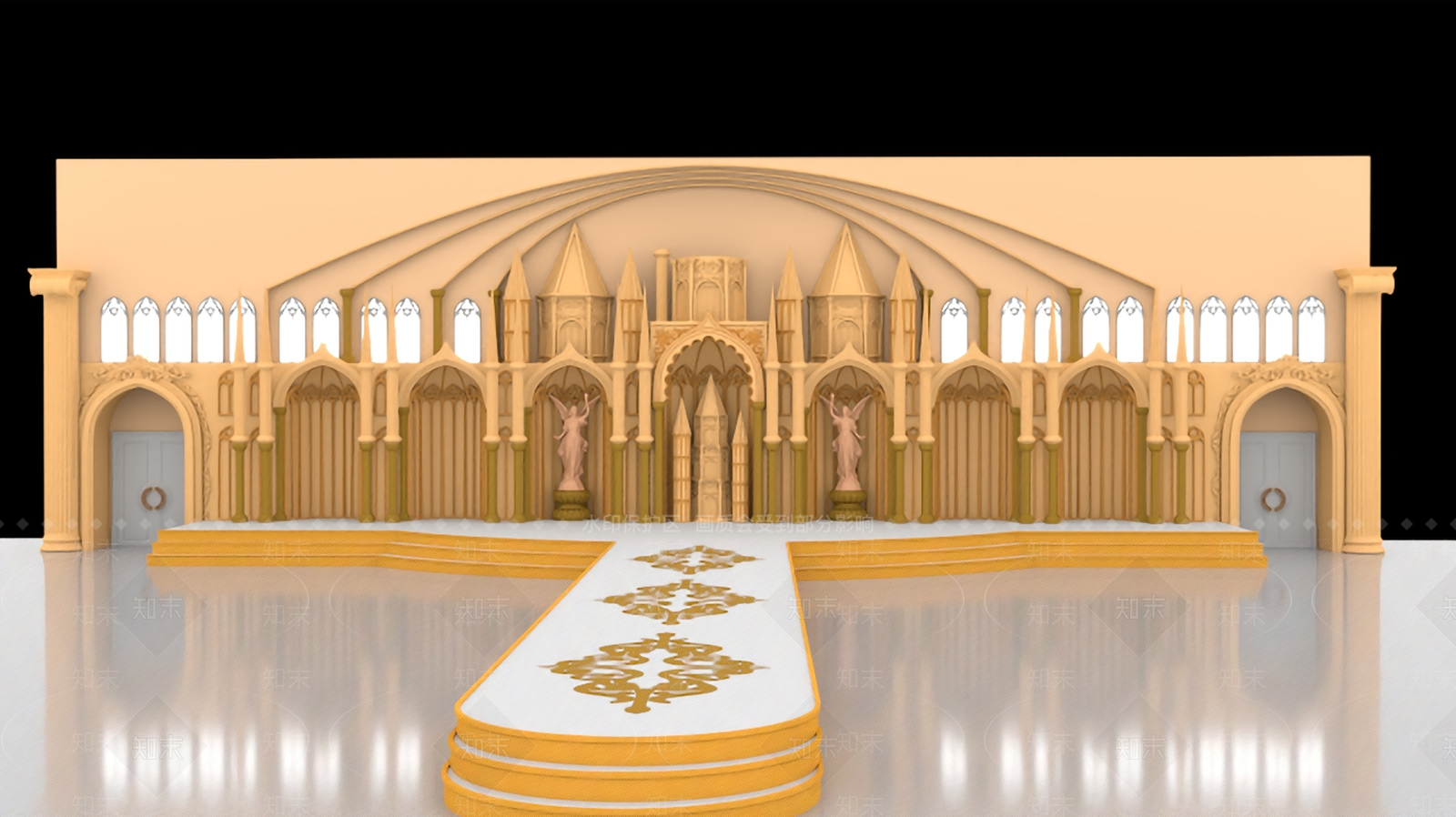 欧式现代其他舞台场景3D模型下载【ID:1199289713】