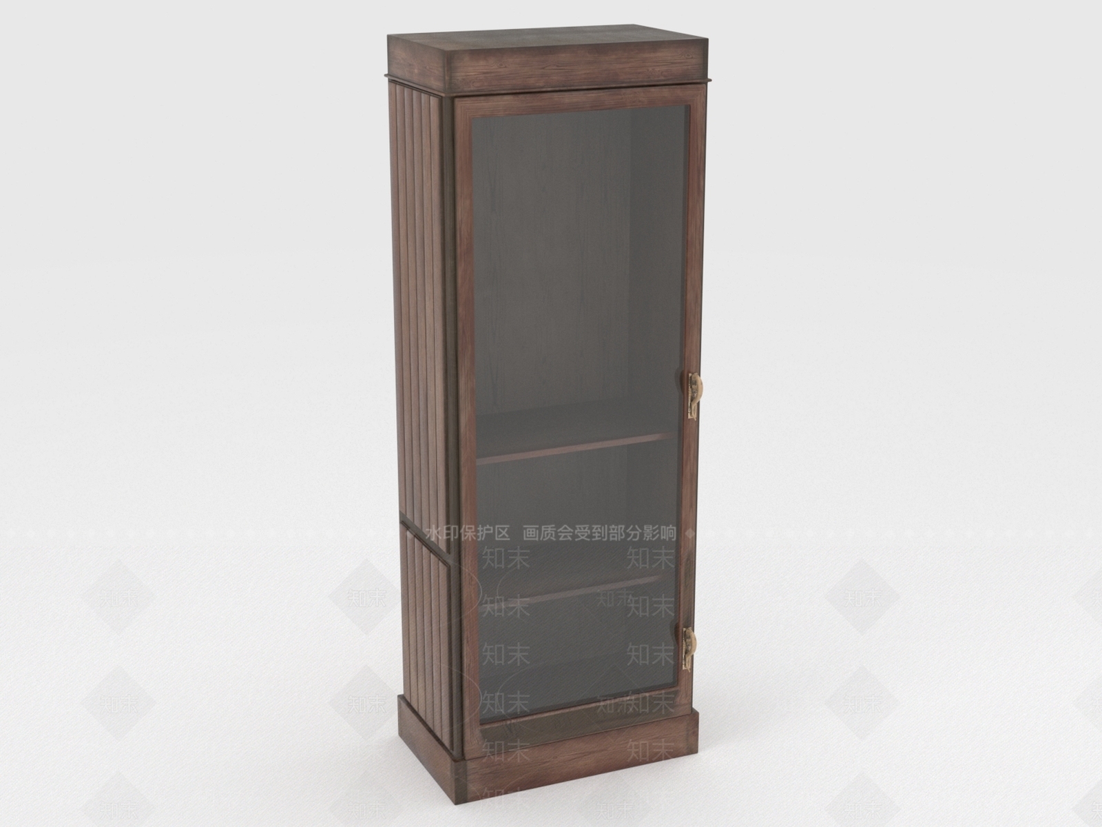 复古书柜3D模型下载【ID:1199290123】