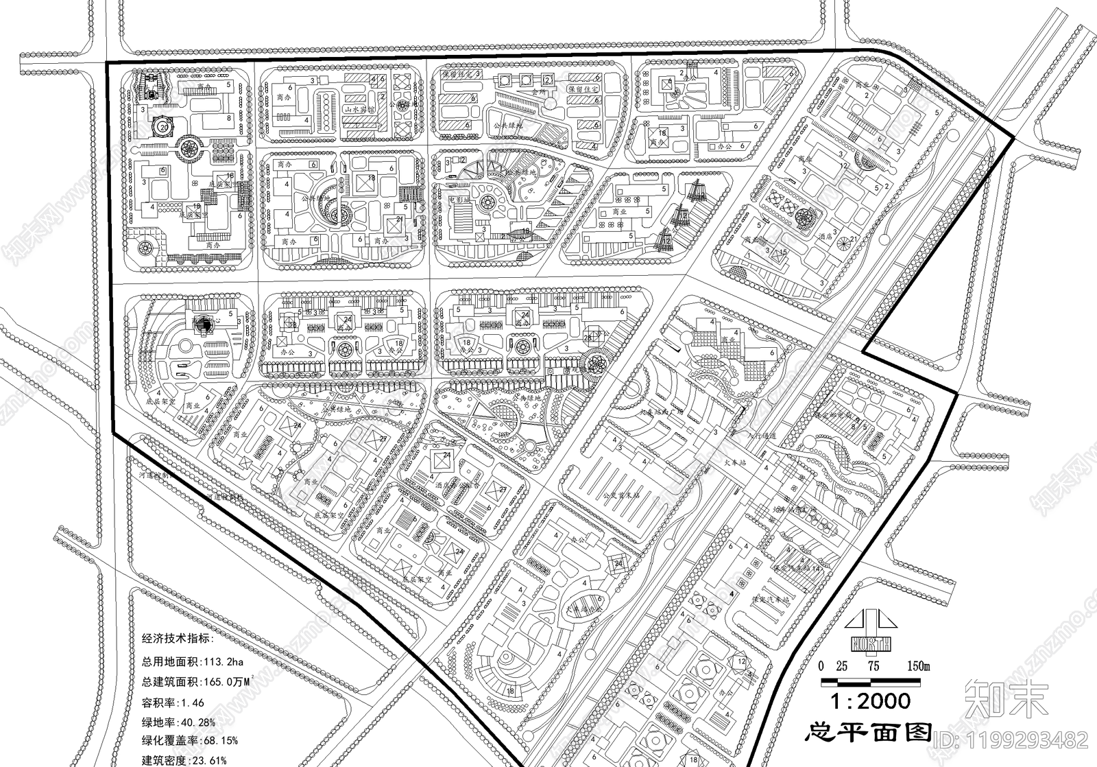 城市规划施工图下载【ID:1199293482】