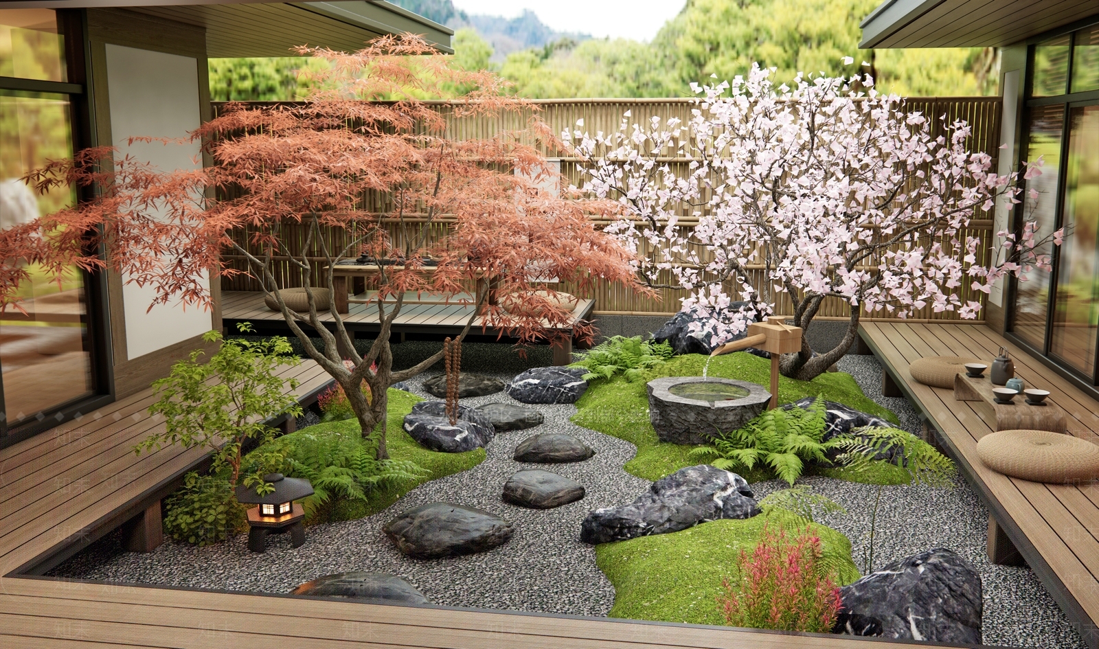 新中式乡村庭院SU模型下载【ID:1199298704】