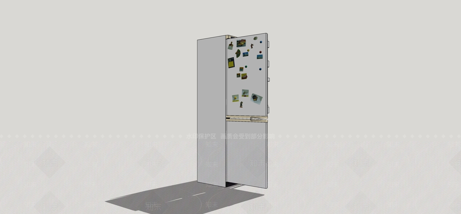 冰箱SU模型下载【ID:1199300003】