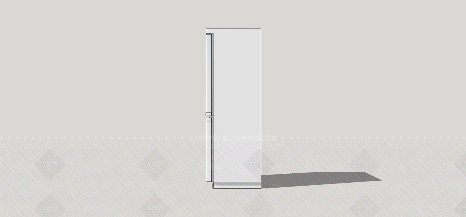冰箱SU模型下载【ID:1199300799】