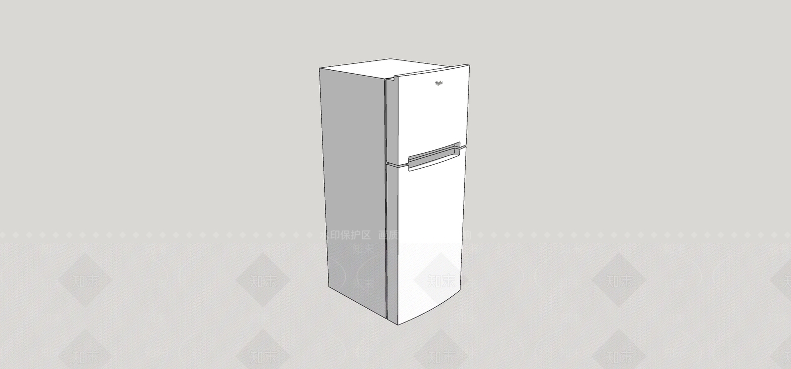 冰箱SU模型下载【ID:1199301528】