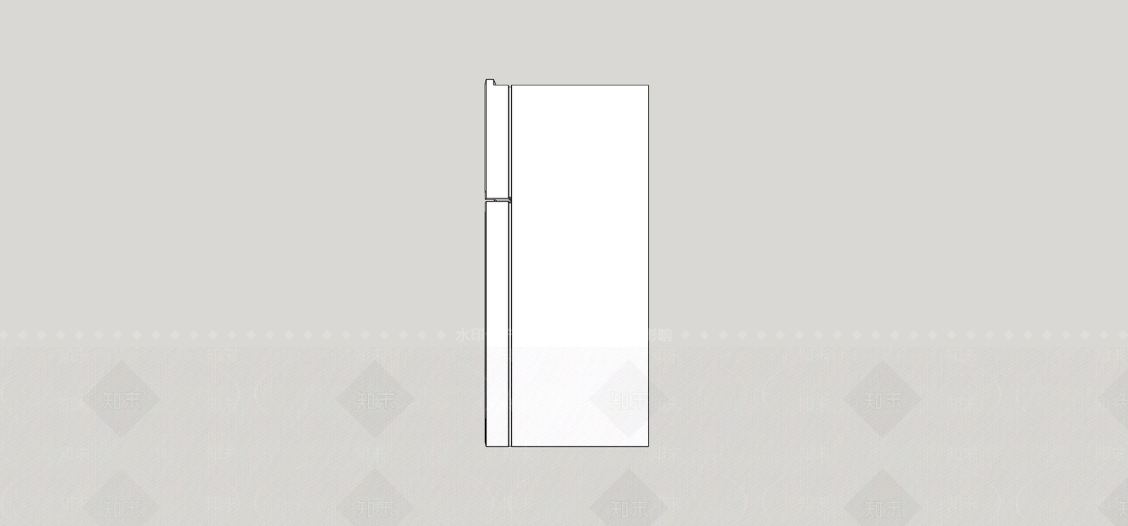 冰箱SU模型下载【ID:1199301528】