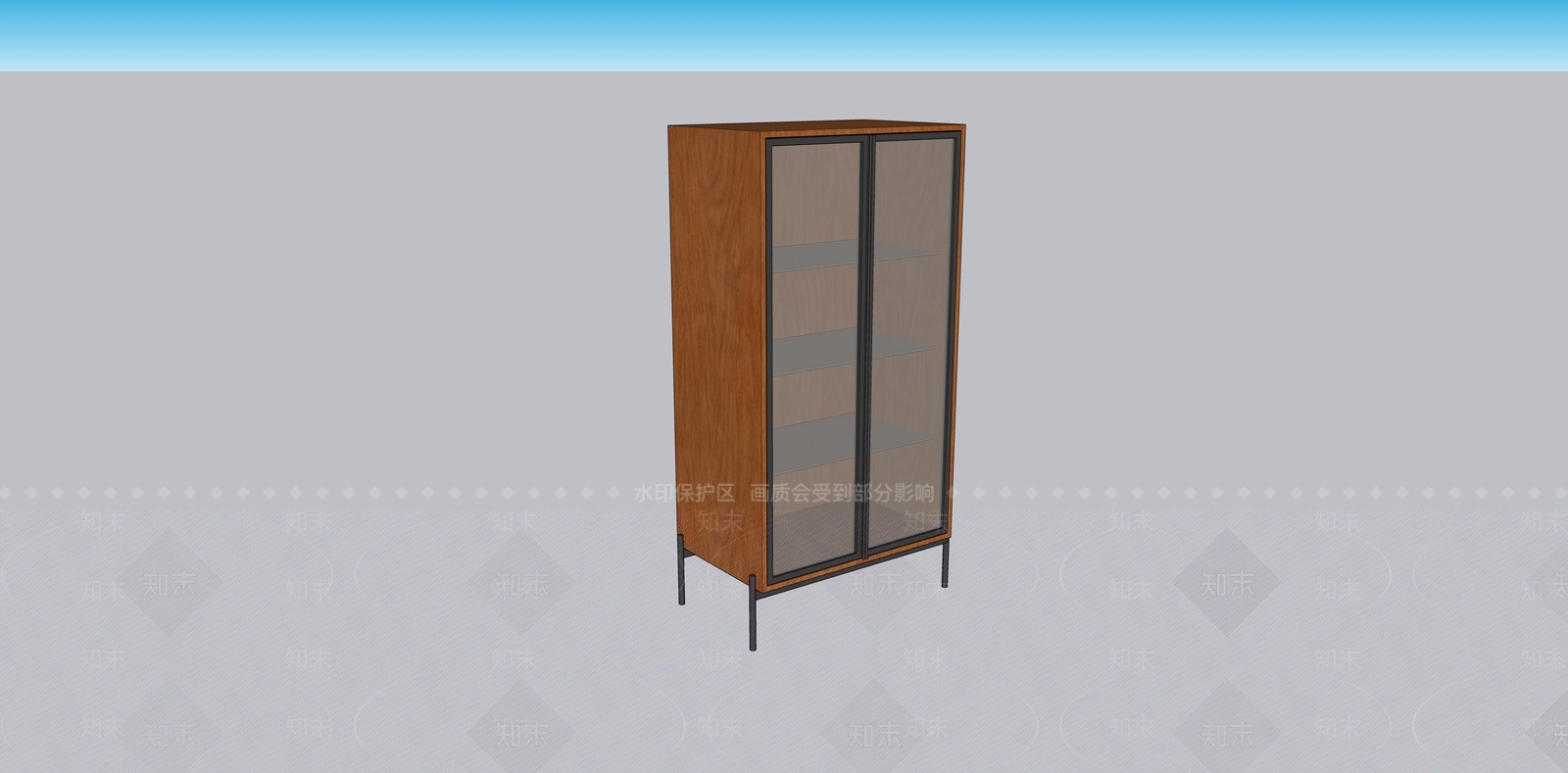 现代复古酒柜SU模型下载【ID:1199301147】