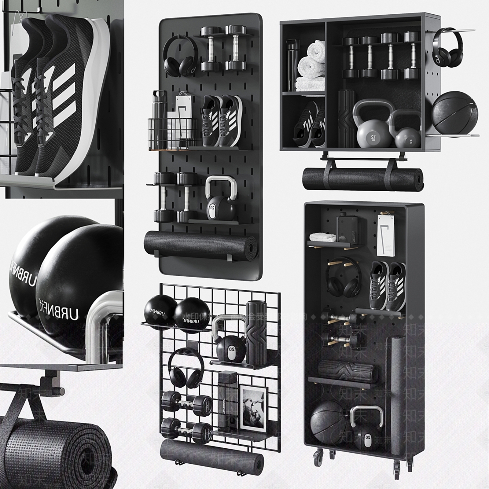 健身器材SU模型下载【ID:1199306507】