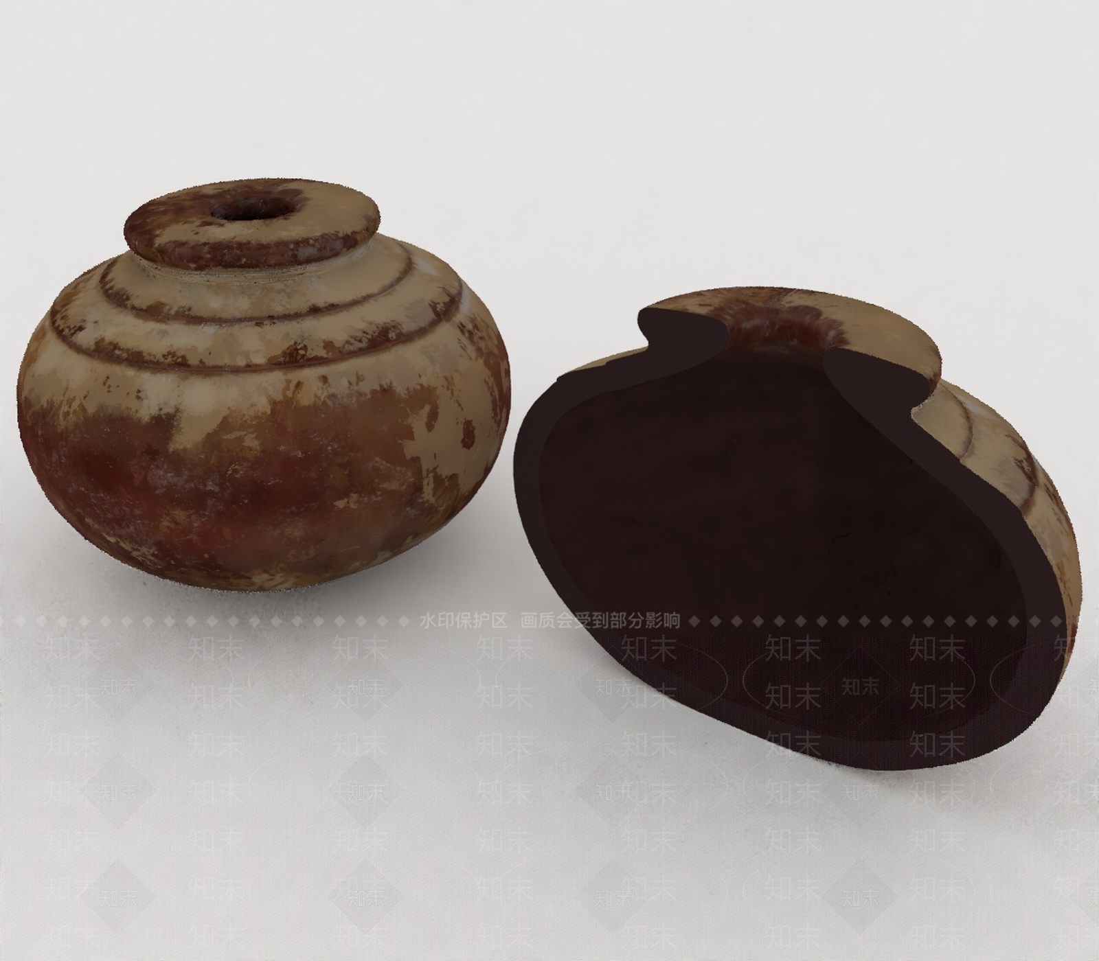 现代摆件组合3D模型下载【ID:1199307086】