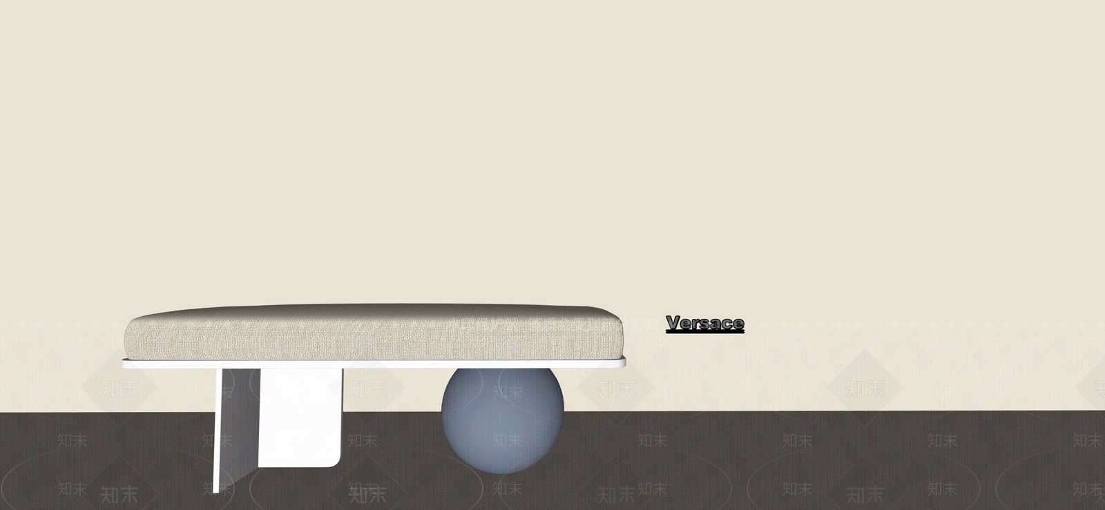 现代北欧沙发凳3D模型下载【ID:1199307712】