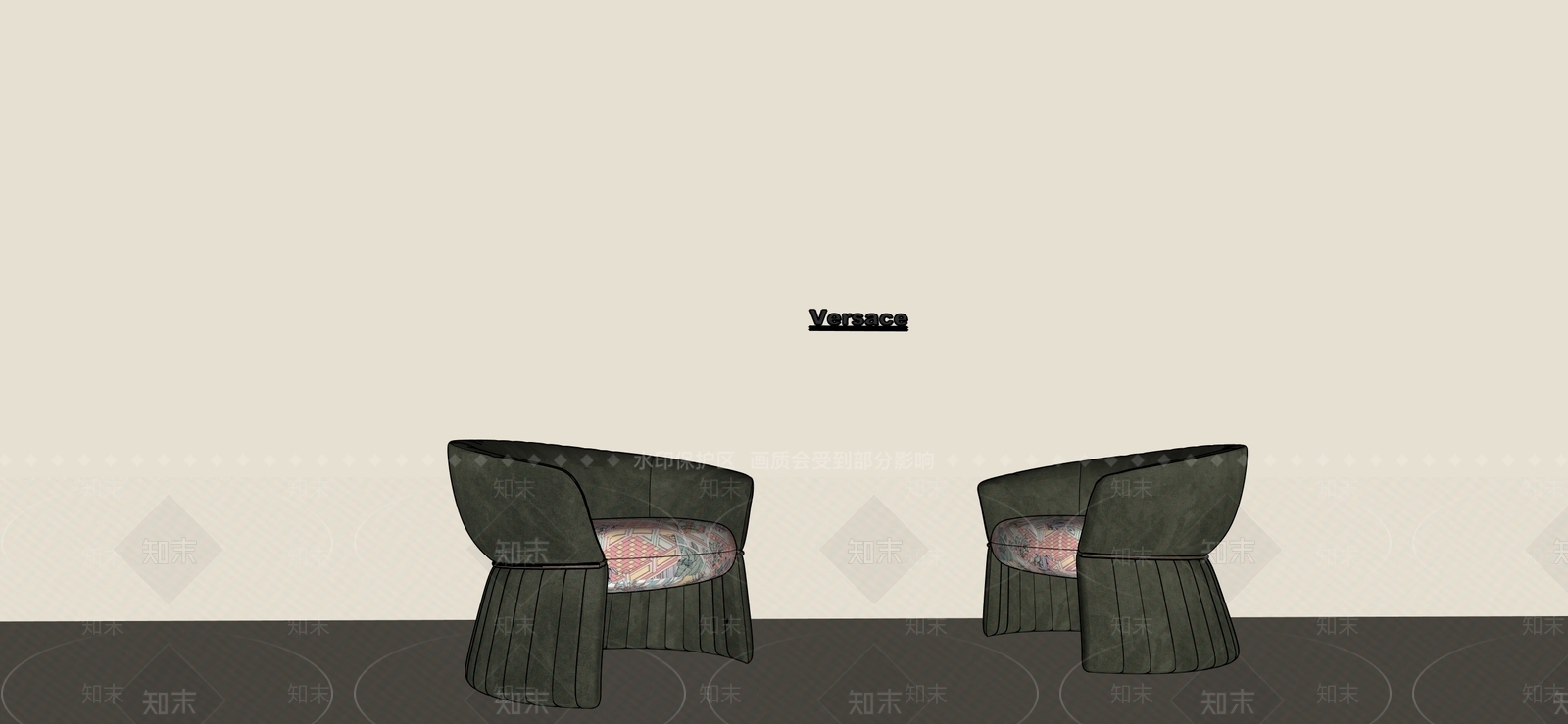 现代意式单人沙发3D模型下载【ID:1199309024】
