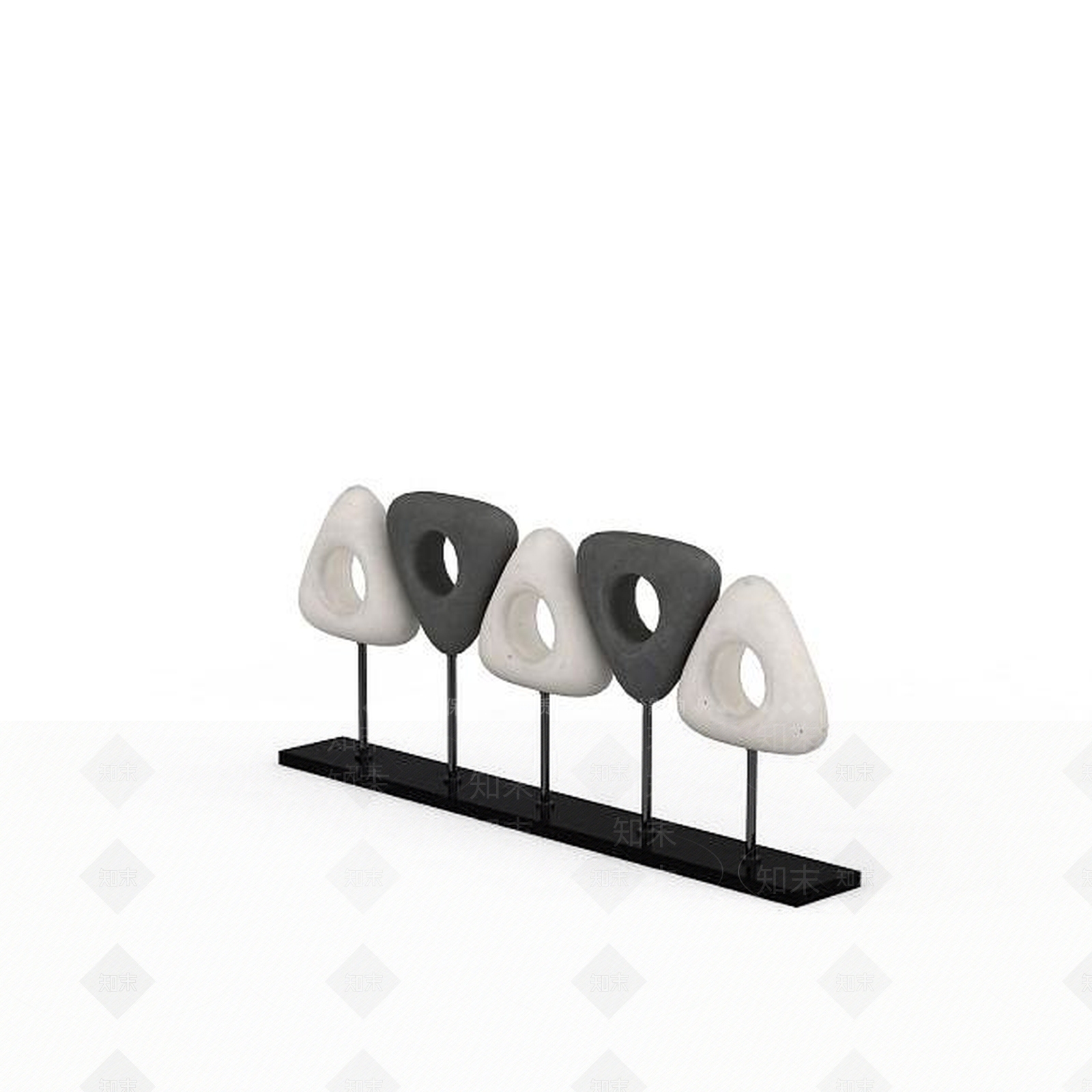 现代三角摆件3D模型下载【ID:1199309987】