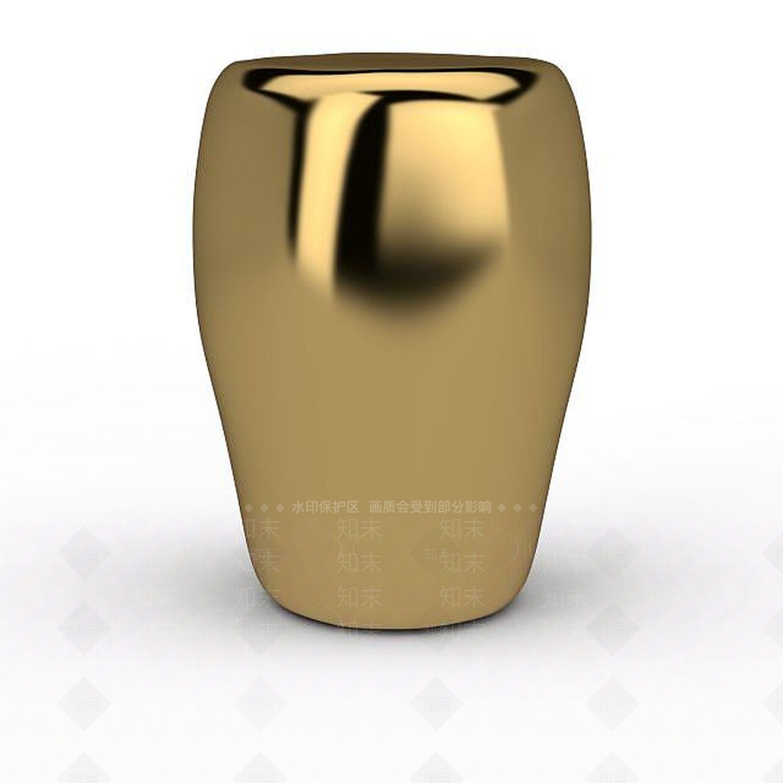 现代铜制人头摆件3D模型下载【ID:1199311996】