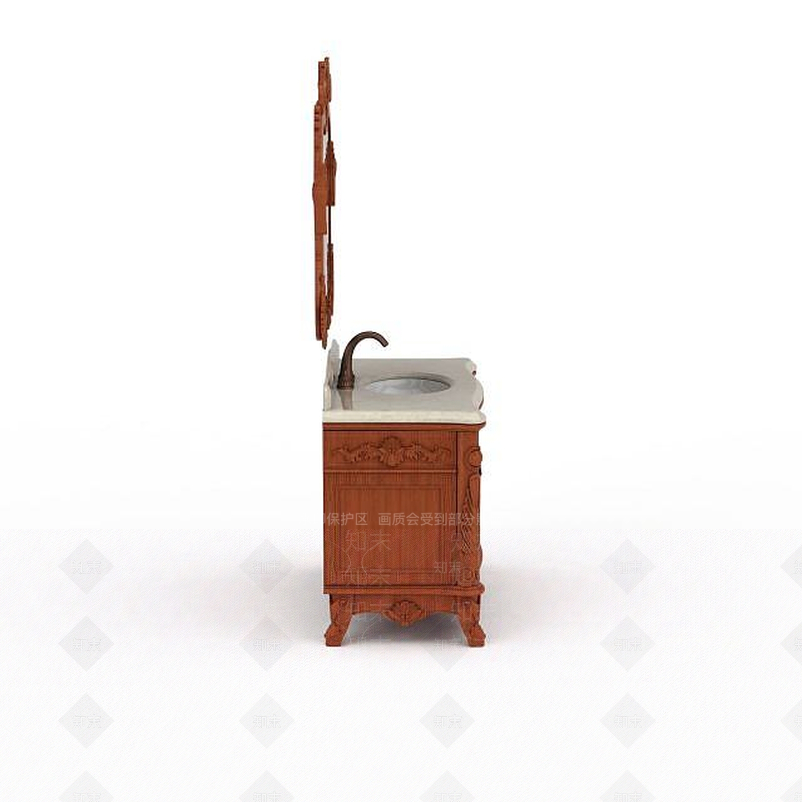 现代仿古浴室柜3D模型下载【ID:1199312378】