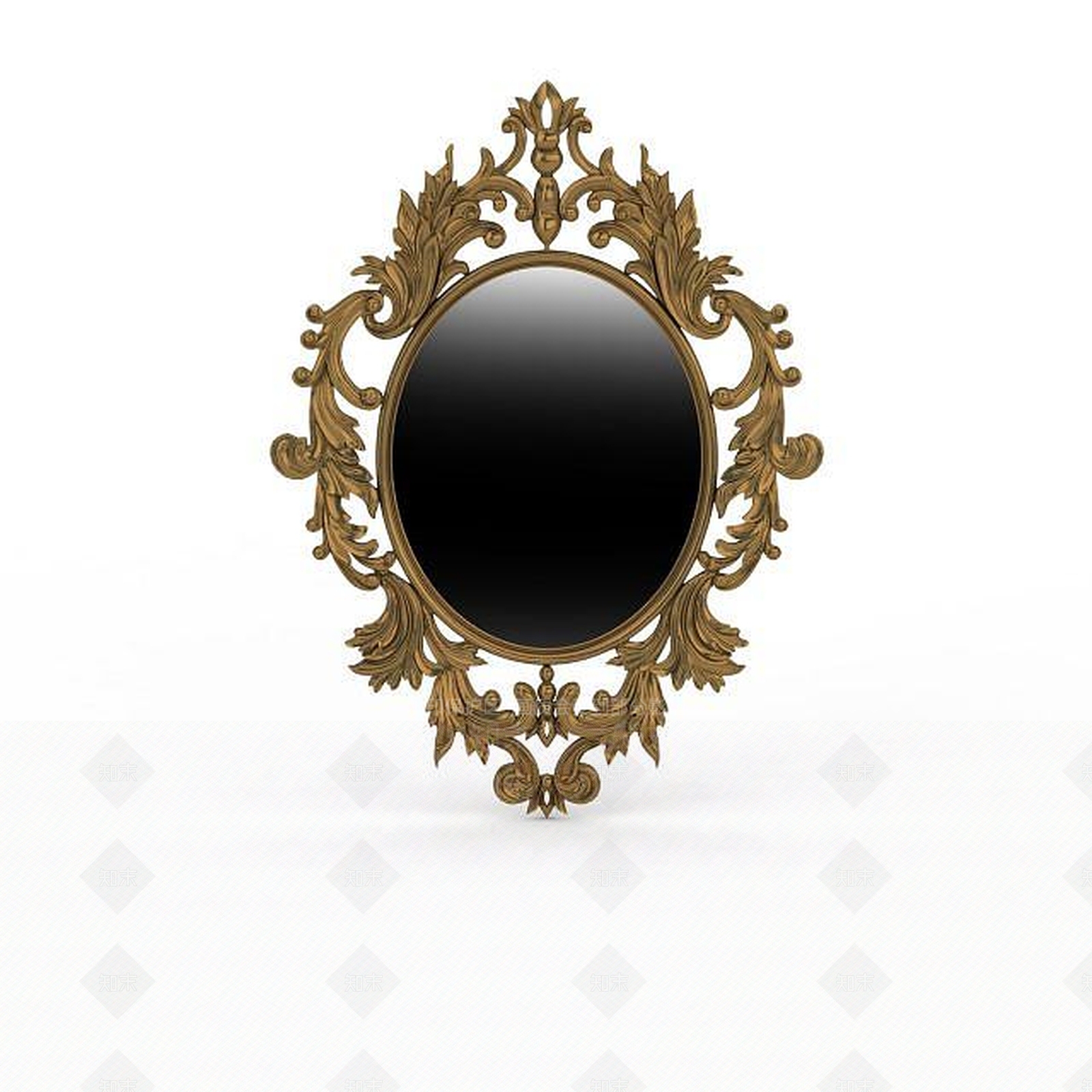 现代墙面装饰镜子3D模型下载【ID:1199313307】