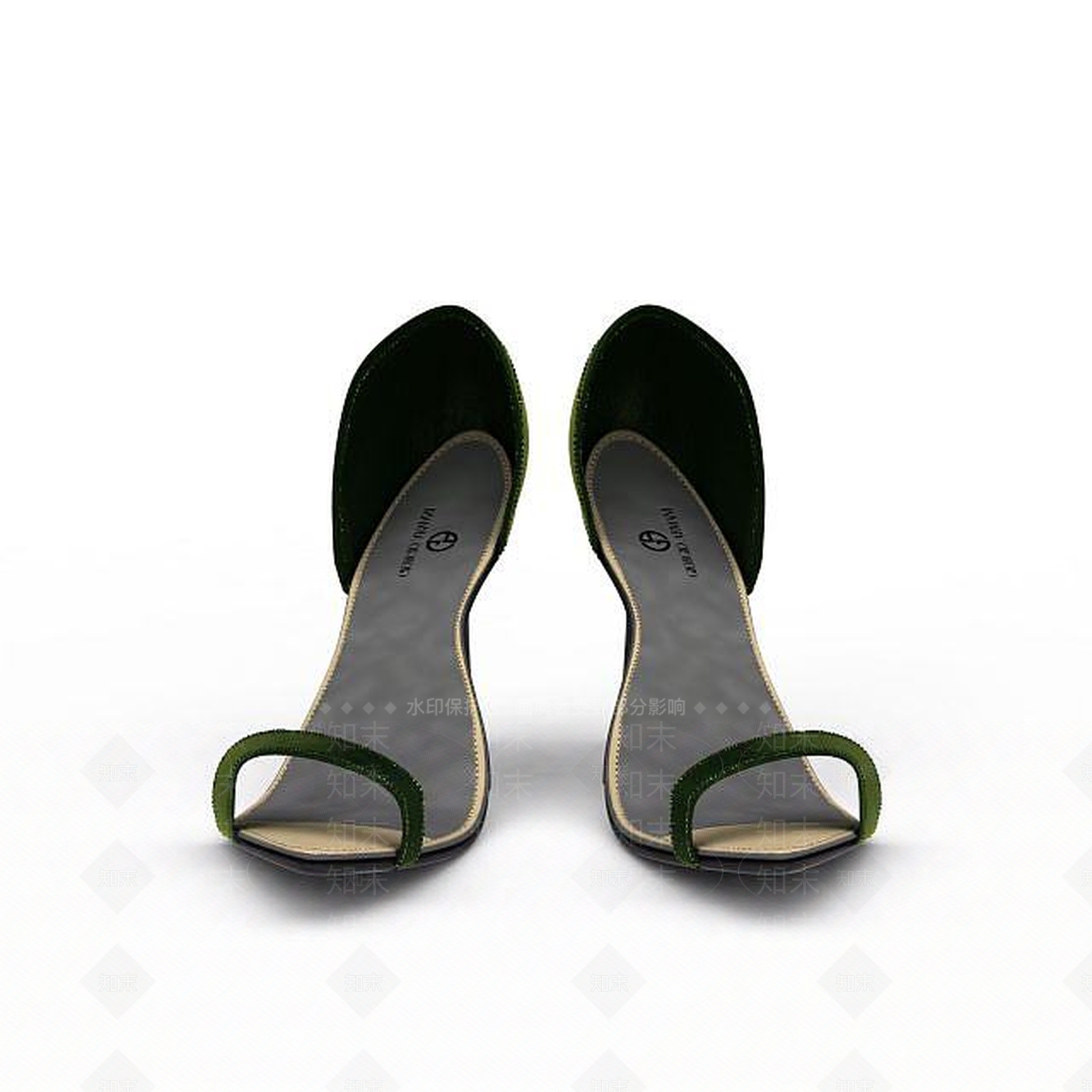 现代女士凉鞋3D模型下载【ID:1199313772】