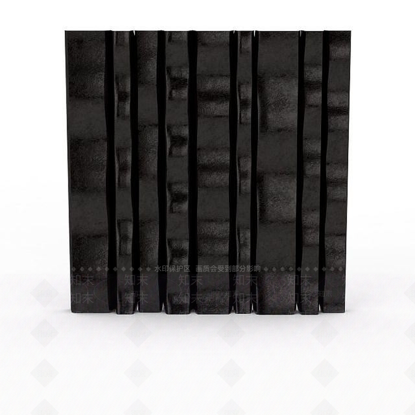 现代黑色墙面饰品3D模型下载【ID:1199313804】